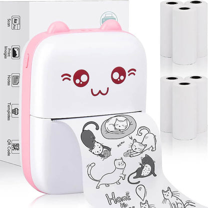 mini pocket thermal printer printing notes