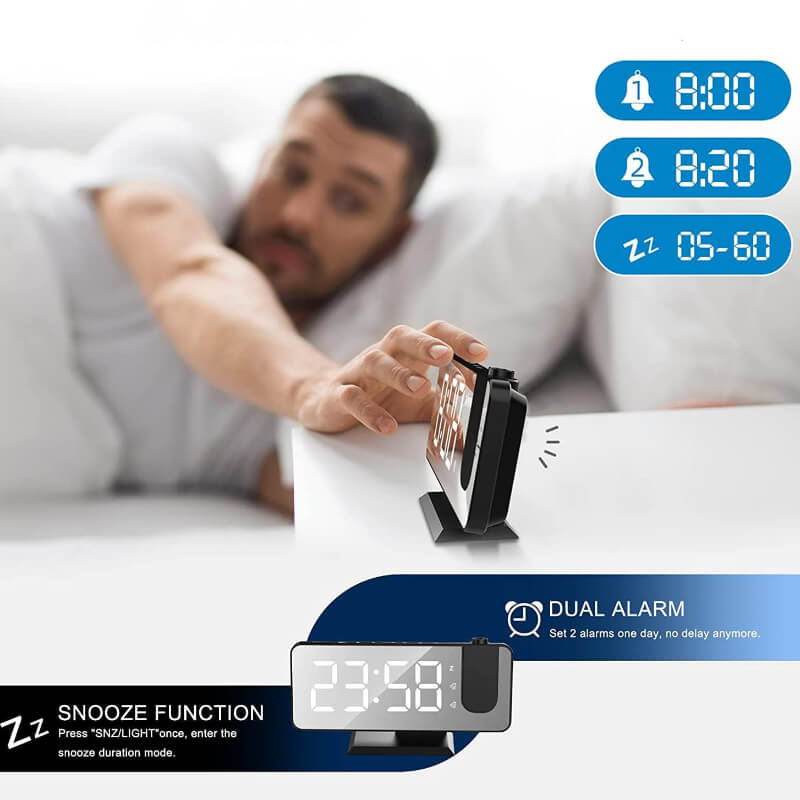 TimeBeam - Projector Alarm Clock bedroom night clock