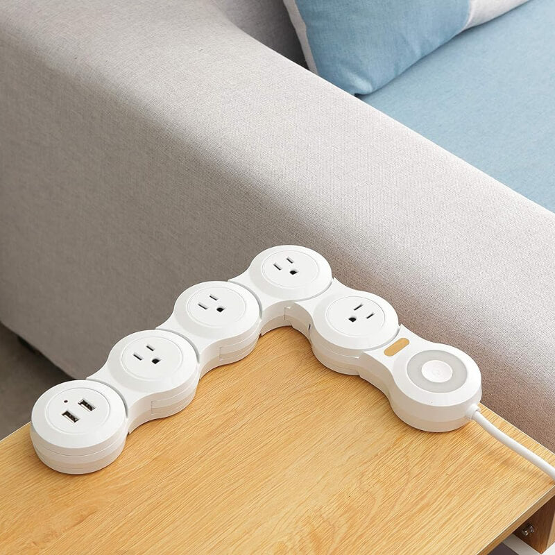 flexible power strip powering multiple devices