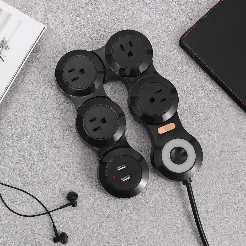 flexible power strip powering multiple devices