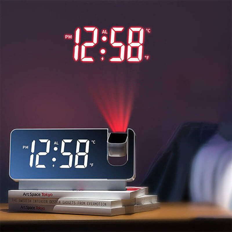 TimeBeam - Projector Alarm Clock ceiling time projection