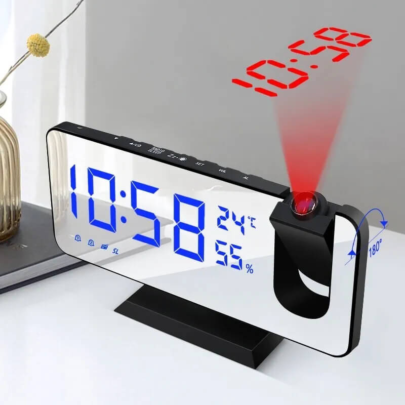 TimeBeam - Projector Alarm Clock LED bedside display